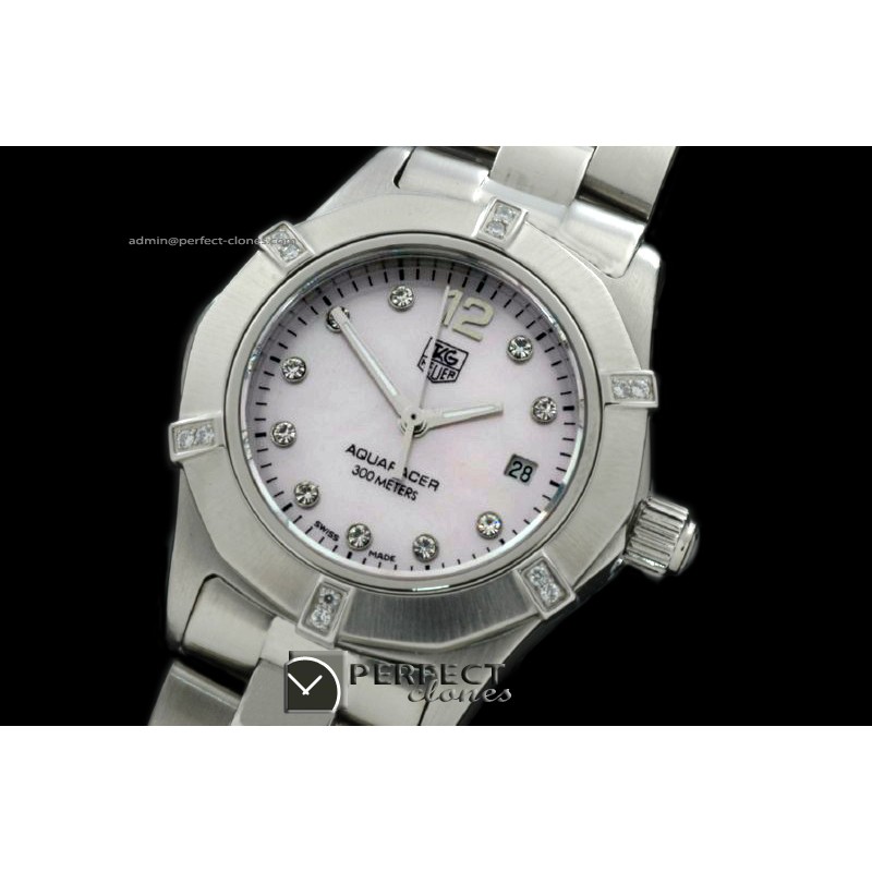 TGAQL10068 Aqracer Ladies SS/SS M-Pink Diam S-Qtz