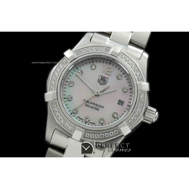 TGAQL10098 Aqracer Ladies SS/SS/Diam MOP Pink Diam S-Q