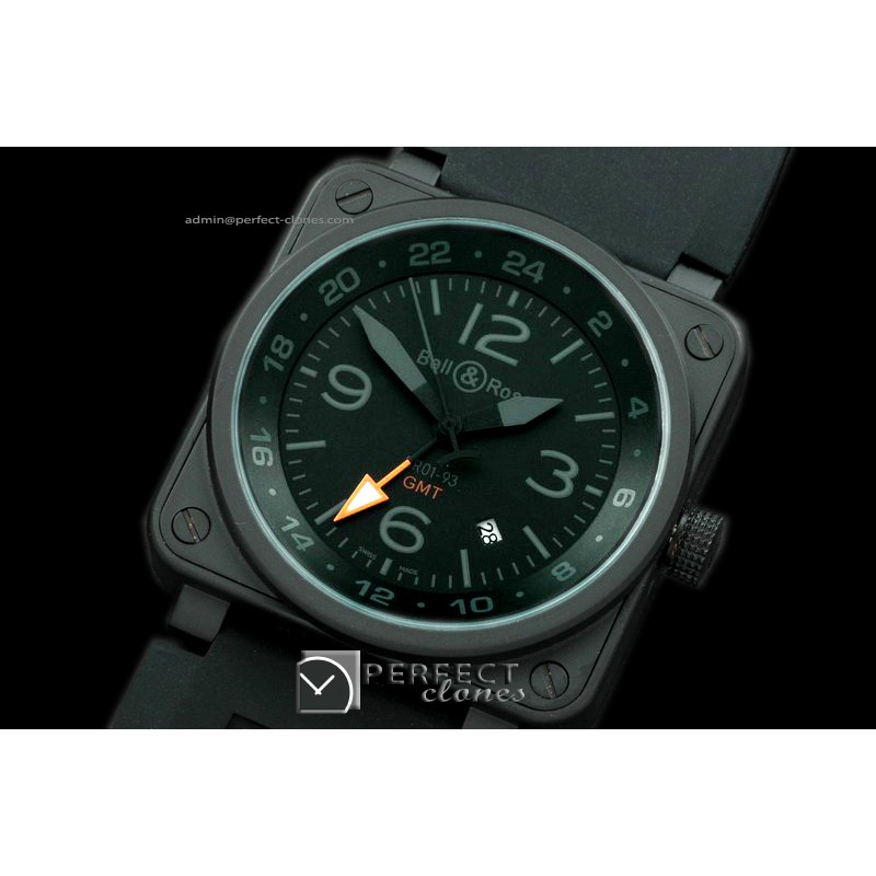 BO-019313 BR01-93 GMT PVD/RU Black/Grey Num Asian 2813 21J