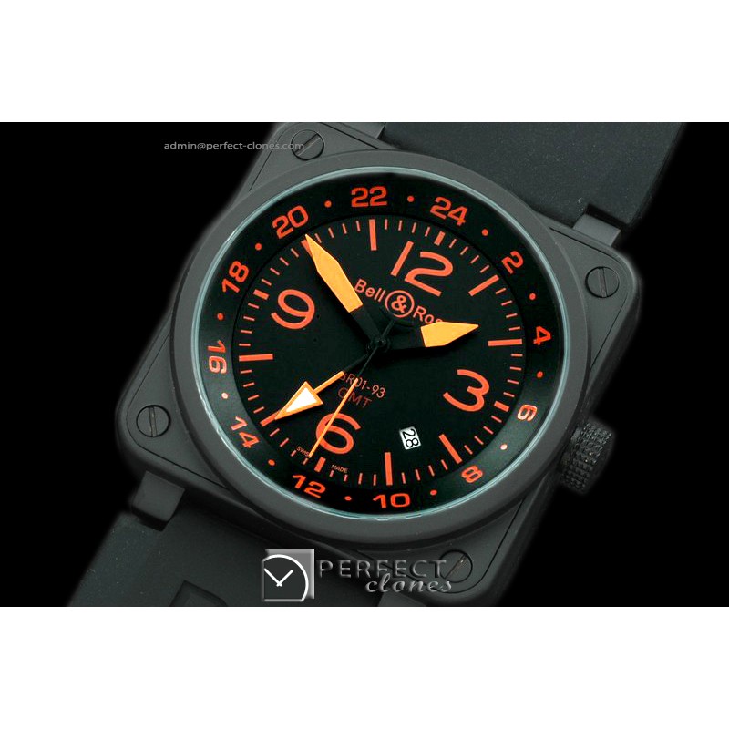 BO-019314 BR01-93 GMT PVD/RU Black/Orange Num Asian 2813 21J