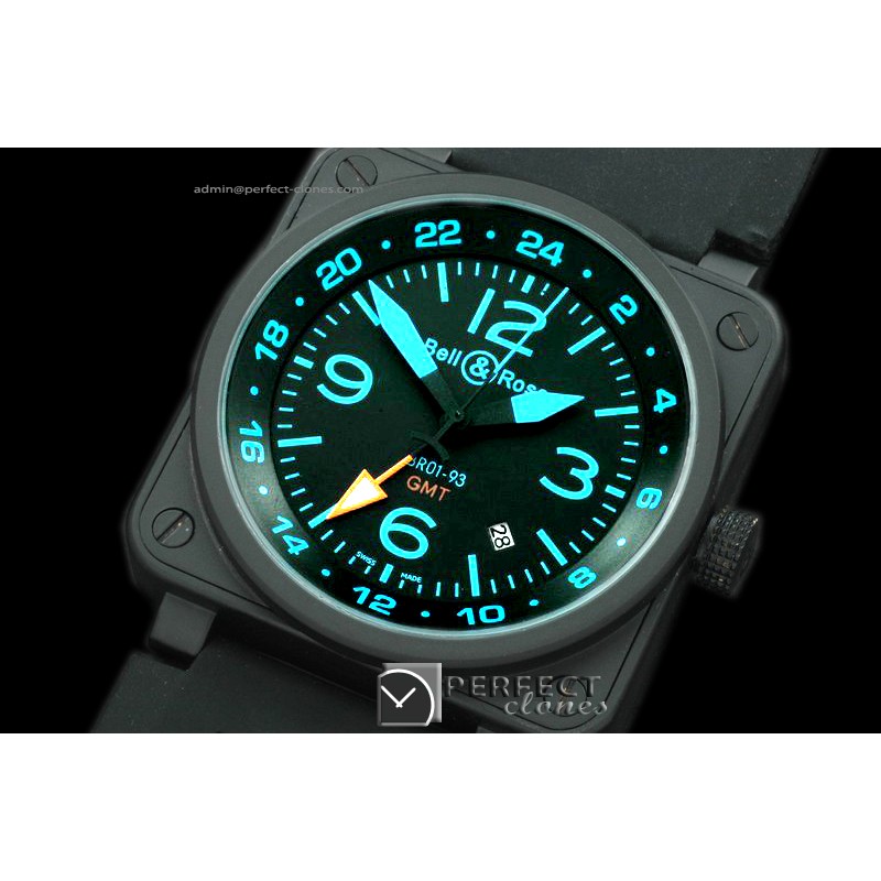 BO-019317 BR01-93 GMT PVD/RU Black/Blue Num Asian 2813 21J