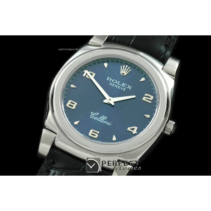 RLC00129 Cellini SS/LE Blue Num Swiss Quartz