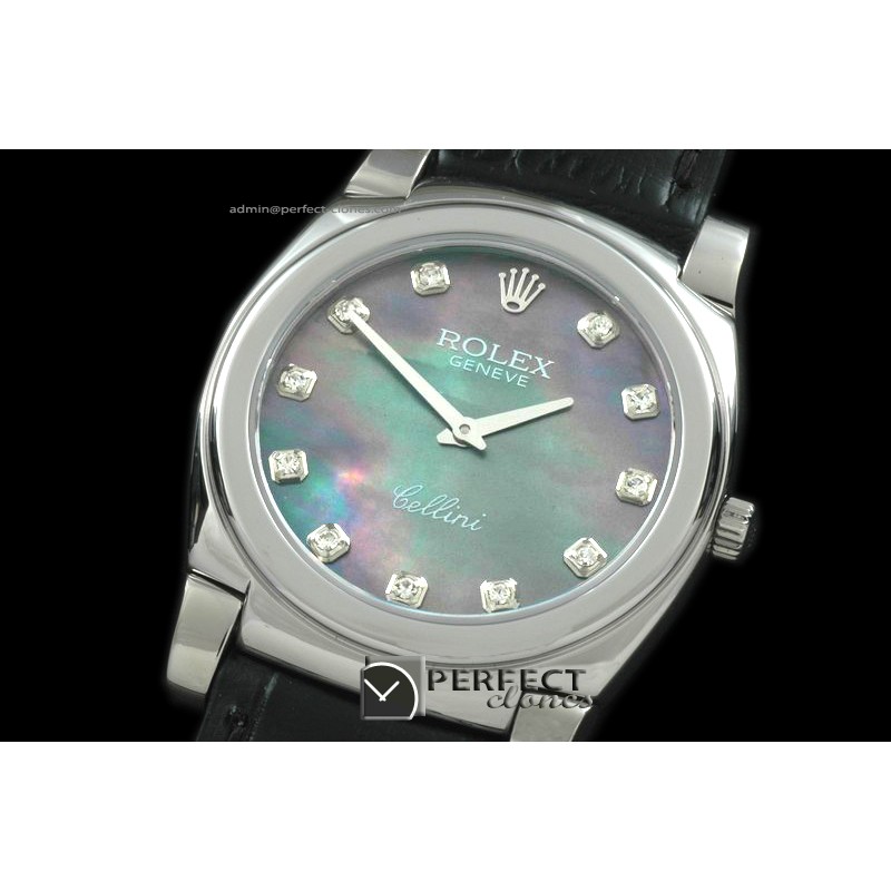 RLC00116 Cellini SS/LE MOP Green Swiss Quartz