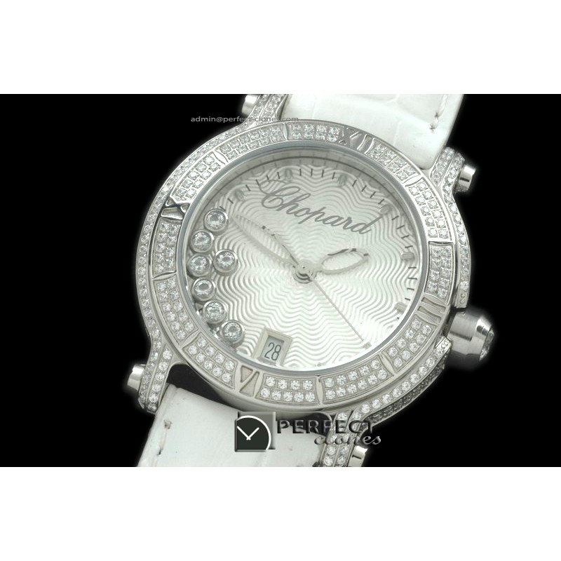 CP00071 Happy Sports Diver Diamonds SS/LE Diam White Swiss Quart