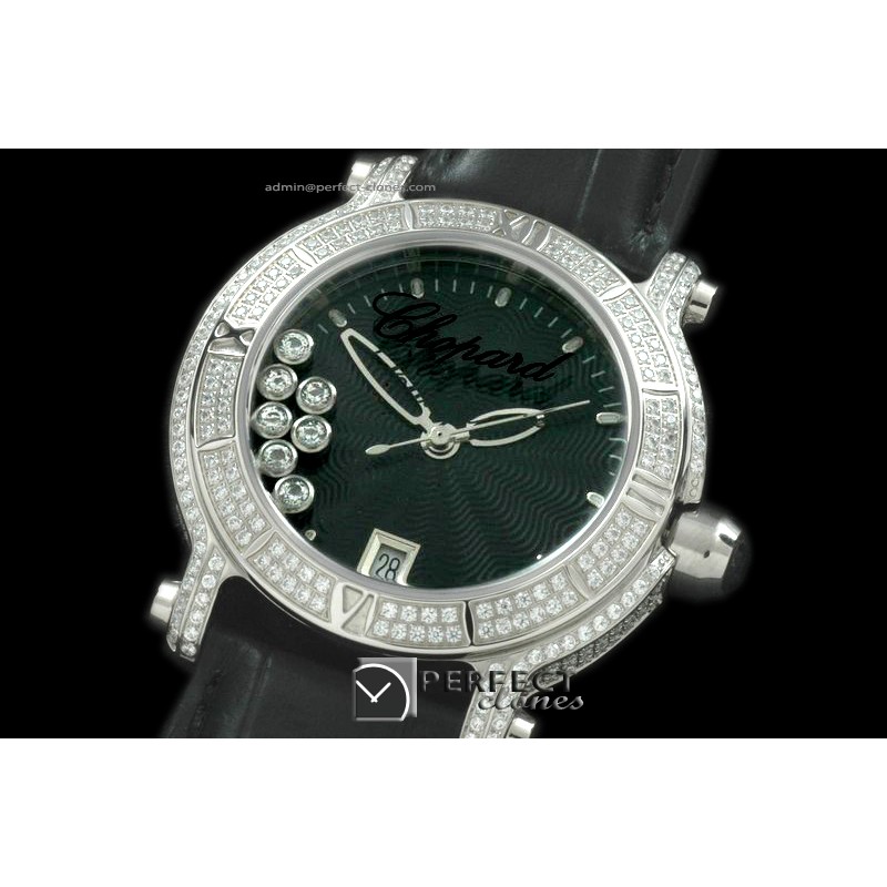 CP00072 Happy Sports Diver Diamonds SS/LE Diam Black Swiss Quart