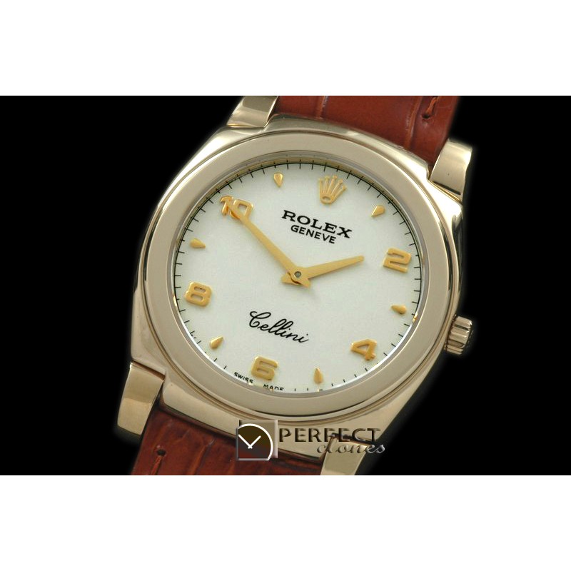 RLC00221 Cellini YG/LE White Numeral Swiss Quartz