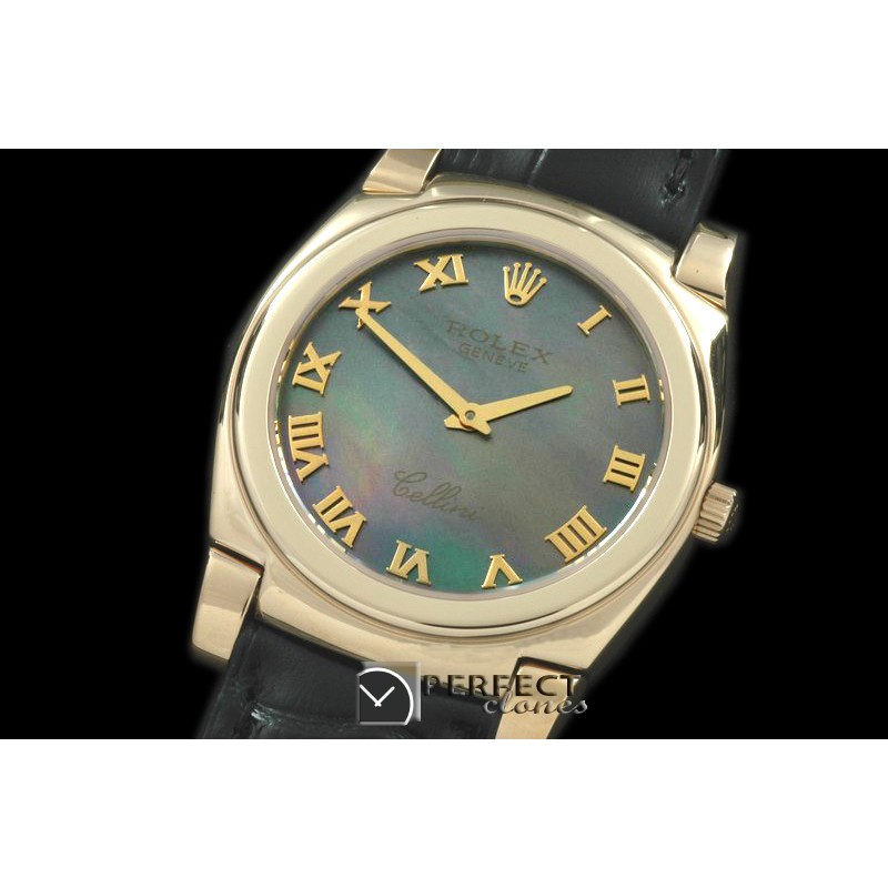 RLC00206 Cellini YG/LE MOP Green Swiss Quartz