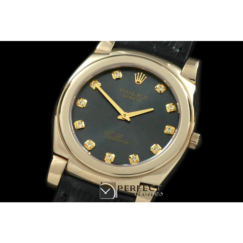 RLC00218 Cellini YG/LE Grey Diam Swiss Quartz