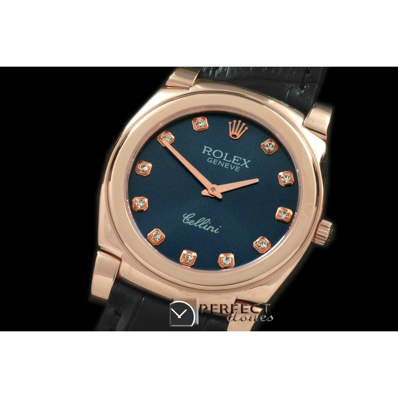 RLC00319 Cellini RG/LE Blue Diam Swiss Quartz