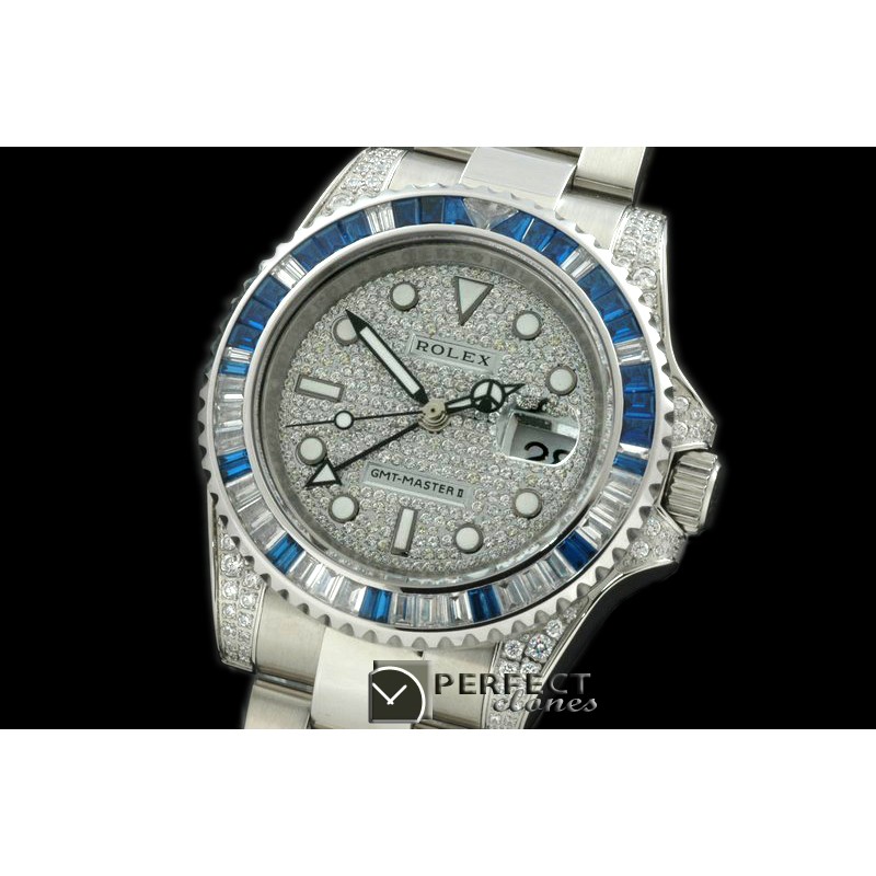RLGS01008 SS/Diam Anni GMT SS Diam Swiss Eta 2836 GMT Hand Ind