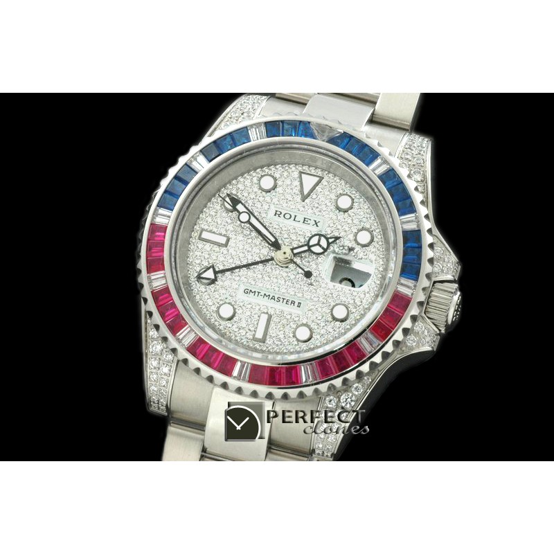 RLGS01009 SS/Diam Anni GMT SS Diam Swiss Eta 2836 GMT Hand Ind