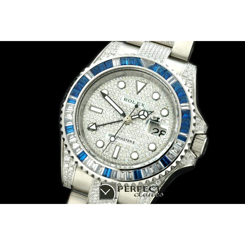 RLGS01018 SS/Diam Anni GMT Diam Swiss Eta 2836 GMT