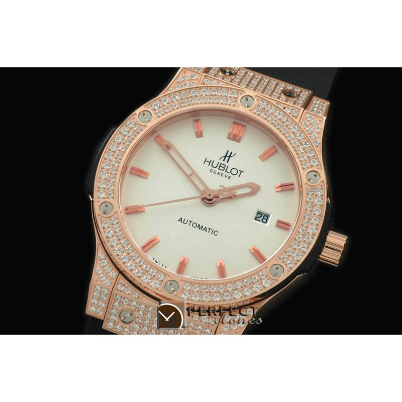 HBFS10231 Classic Fusion RG/RU Diam Case White Asia 2824