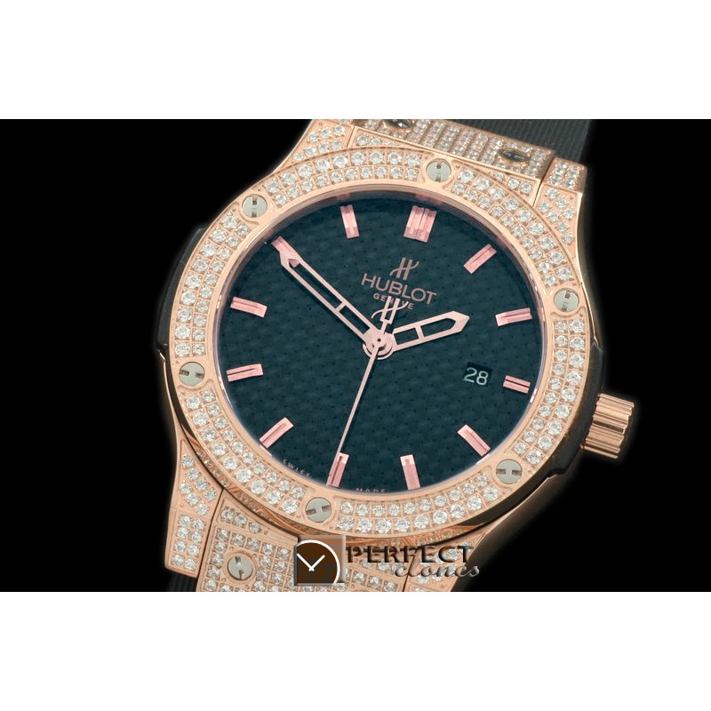 HBFS10224 Classic Fusion RG/RU Diam Case Black Wooven As