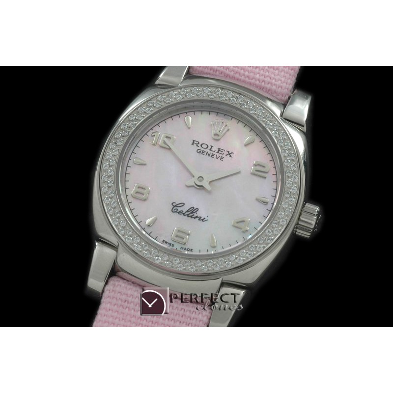 RLCM00124D Ladies Mini Cellini SS/LE MOP Pink Num Swiss Quartz