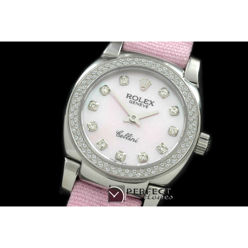 RLCM00114D Ladies Mini Cellini SS/LE White Diam Swiss Quartz