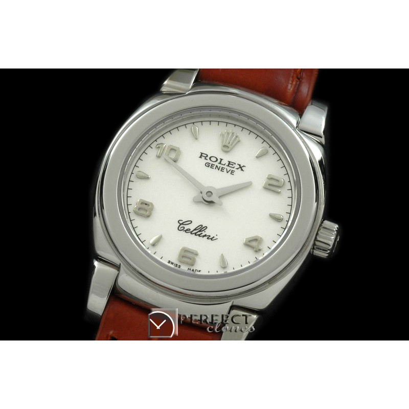 RLCM00121 Ladies Mini Cellini SS/LE White Num Swiss Quartz