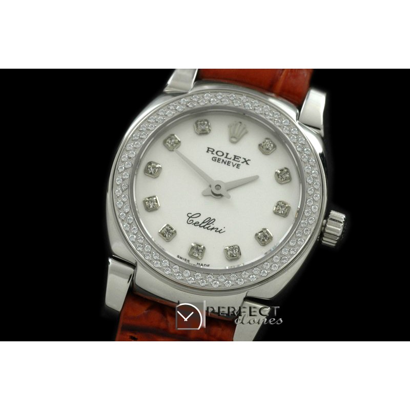 RLCM00111D Ladies Mini Cellini SS/LE MOP White Diam Swiss Quartz