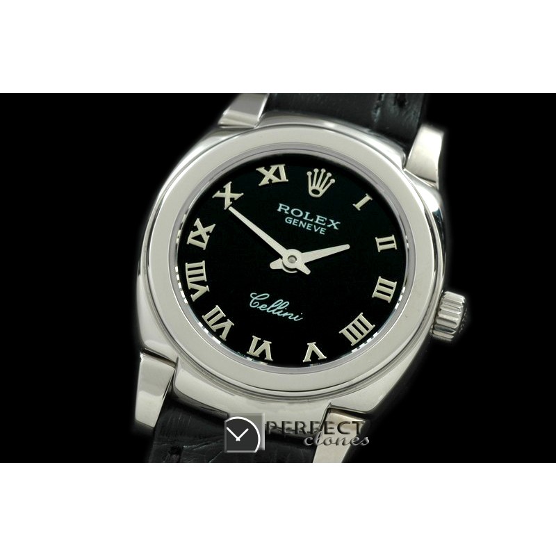 RLCM00107 Ladies Mini Cellini SS/LE Black Roman Swiss Quartz