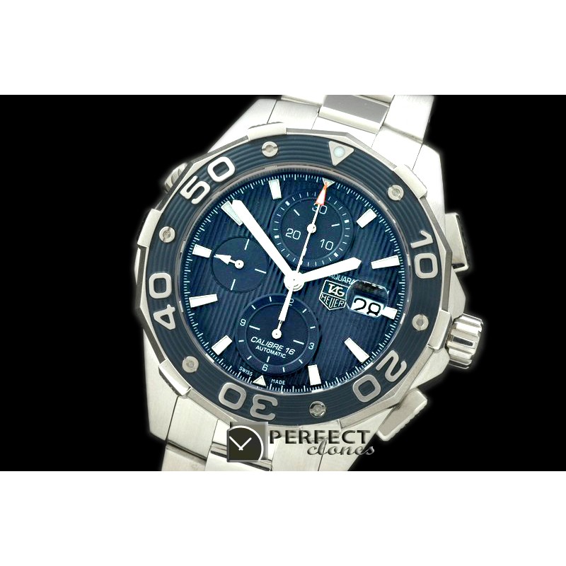 TGAQ00072 Aquaracer 500m Chrono SS/SS Blue A-7750