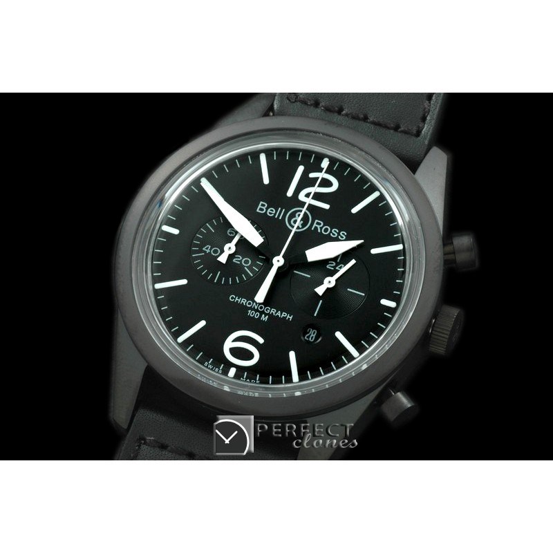 BR126-1011 BR126 Vintage Original Chrono PVD/LE Blk OS20