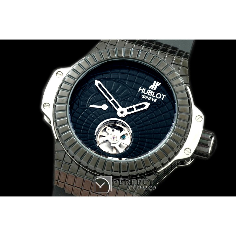 HBT10061 Million Dollar Bang Tourbillon PVD/RU Black Asian Auto