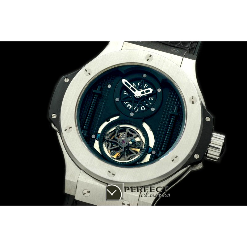 HBT10023 Big Bang Vendome Tourbillon SS/LE All Black A-2813 Mod