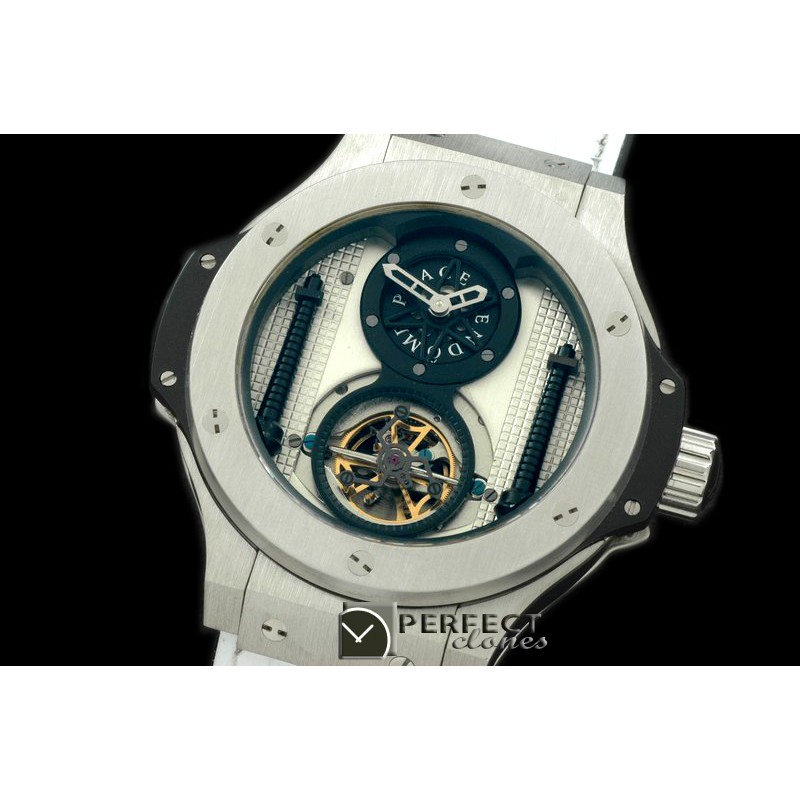 HBT10021 Big Bang Vendome Tourbillon SS/LE White A-2813 Mod