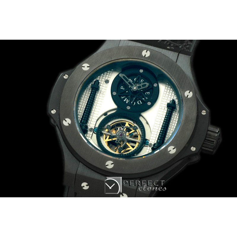 HBT10041 Big Bang Vendome Tourbillon PVD/LE White A-2813 Mod