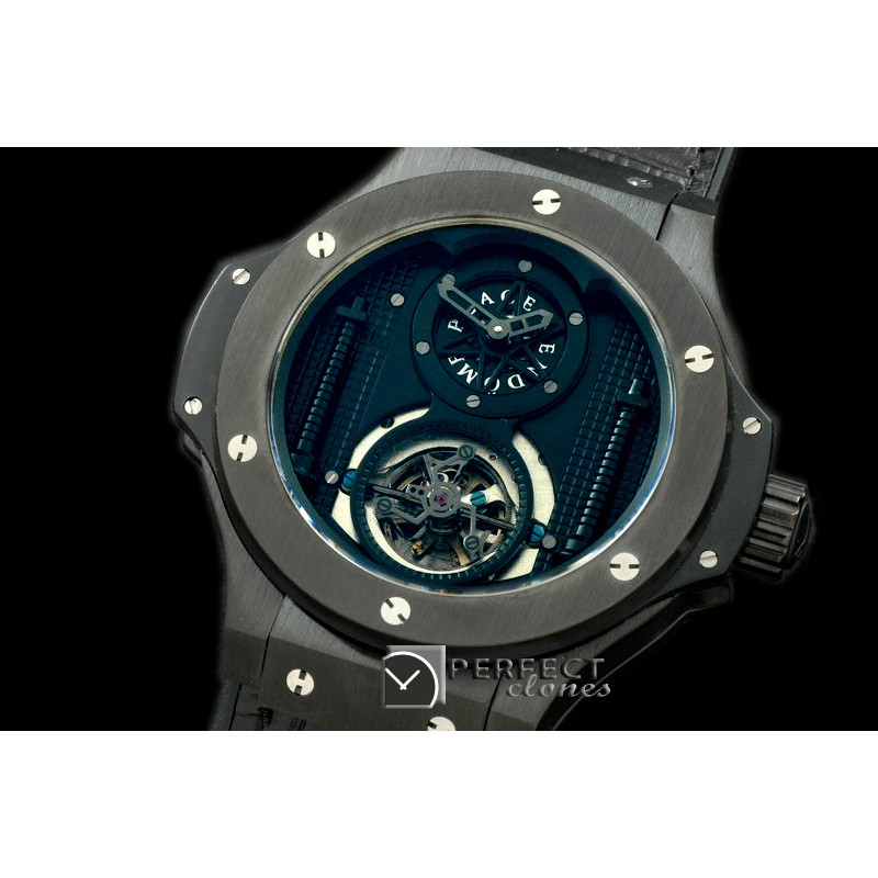 HBT10043 Big Bang Vendome Tourbillon PVD/LE All Black A-2813 Mod