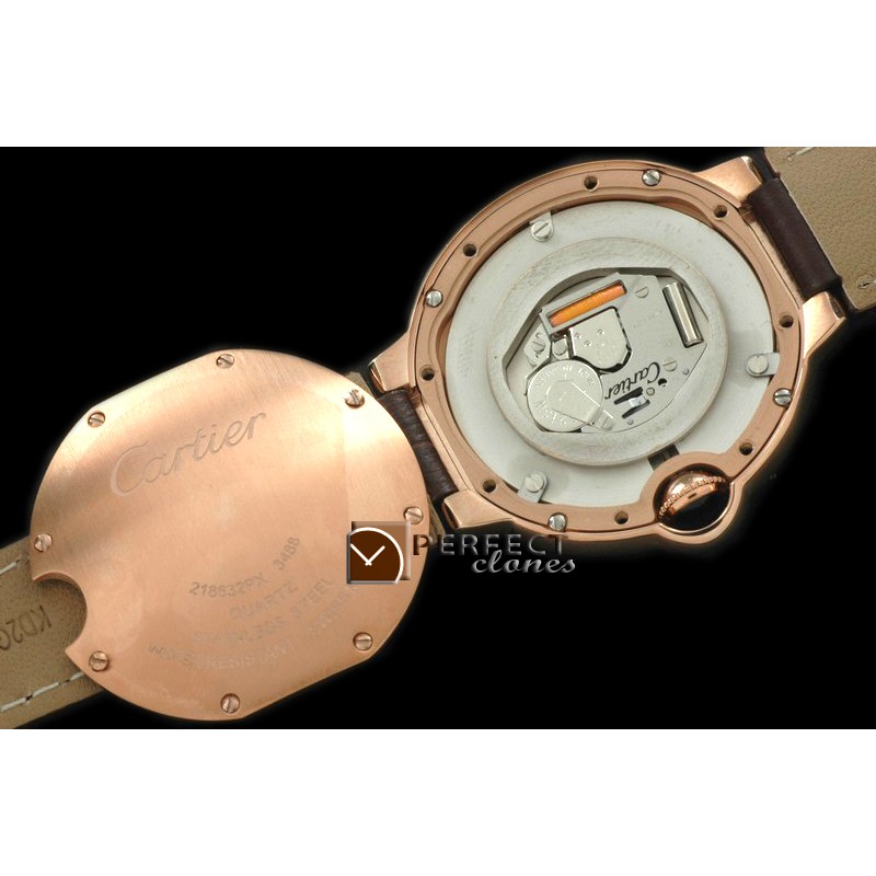 CARBA00606A Ballon Bleu de Cartier Mid RG/LE Wht Diam Swiss Qtz
