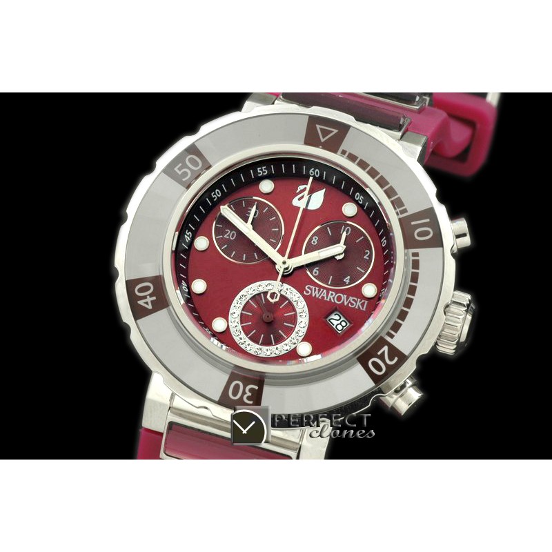 SW10003 Octea Chrono Ladies SS/RU Maroon.OEM Overuns !!!