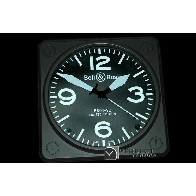 BOC10011 BR01-92 Black/White Wall Clock 30mm