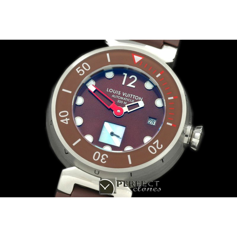 LVD10001 Tambour Men Diving SS/RU Brown Asian 2813 21J