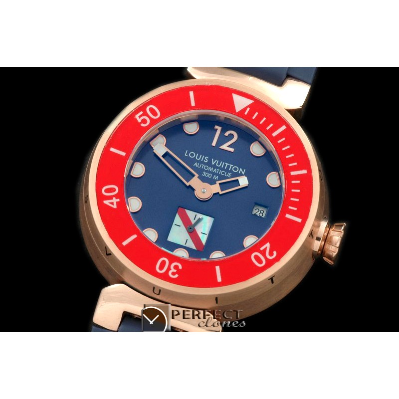 LVD10013 Tambour Men Diving RG/RU Blue Asian 2813 21J