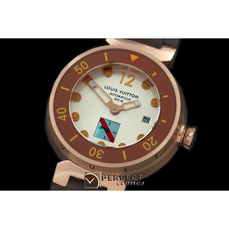 LVD10015 Tambour Men Diving RG/RU White Asian 2813 21J