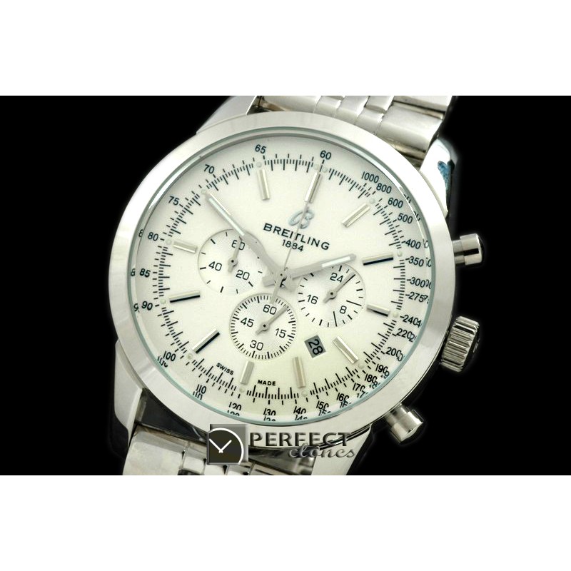 BLT10001S TransOcean Chrono SS/SS White Jap OS2Qtz