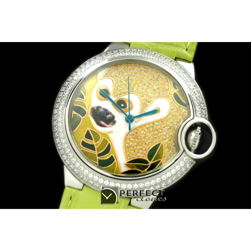 CARBA00553 Ballon Bleu de Cartier Mid Porcelian SS/LE "Monkey" S
