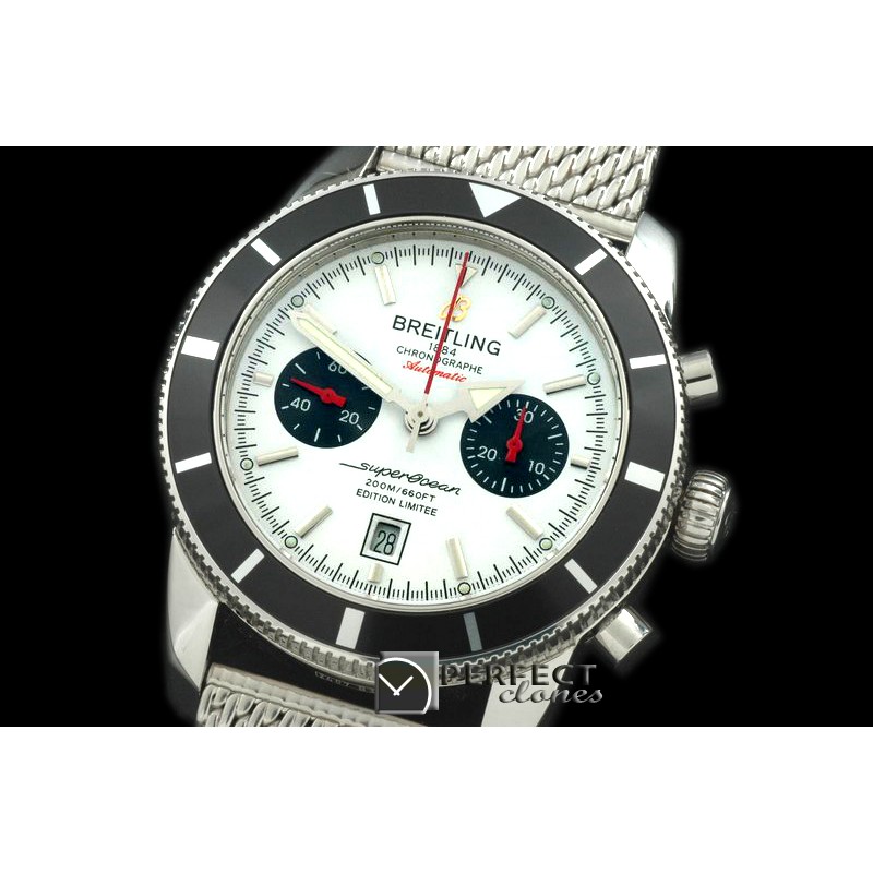 BLSF01011M Superocean 201Heritage Chrono SS/ME White A-7750