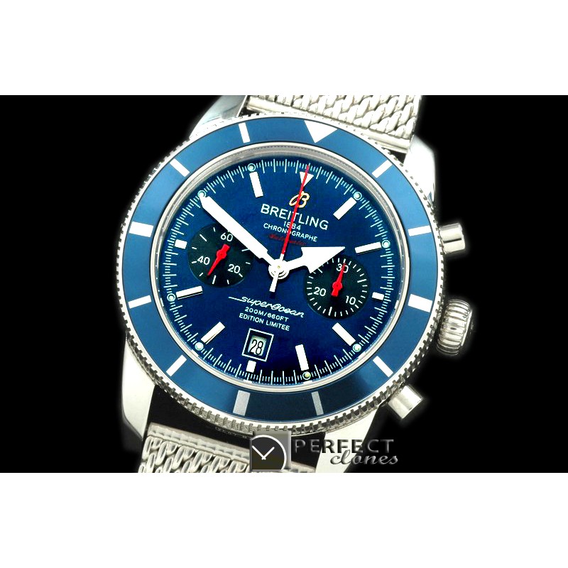BLSF01013M Superocean 201Heritage Chrono SS/ME Blue A-7750