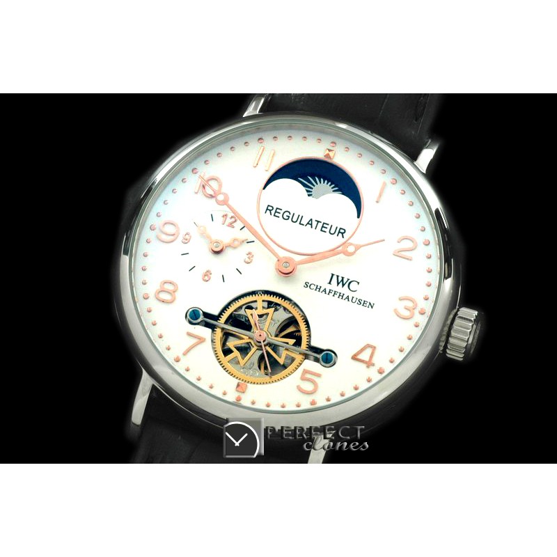 IWPDT10002 Portugese Duo Time Tourbillon SS/LE White Asia 21J