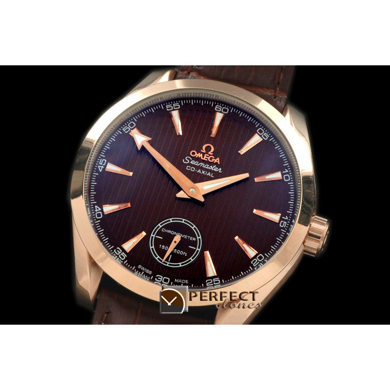 OMAT10039 Aqua Terra Seamaster H/W RG/LE Black Asian 6498