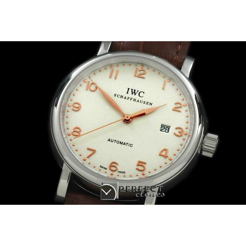 IWPT01032 Portofino Automatic SS/LE White/RG Num Asia 2824