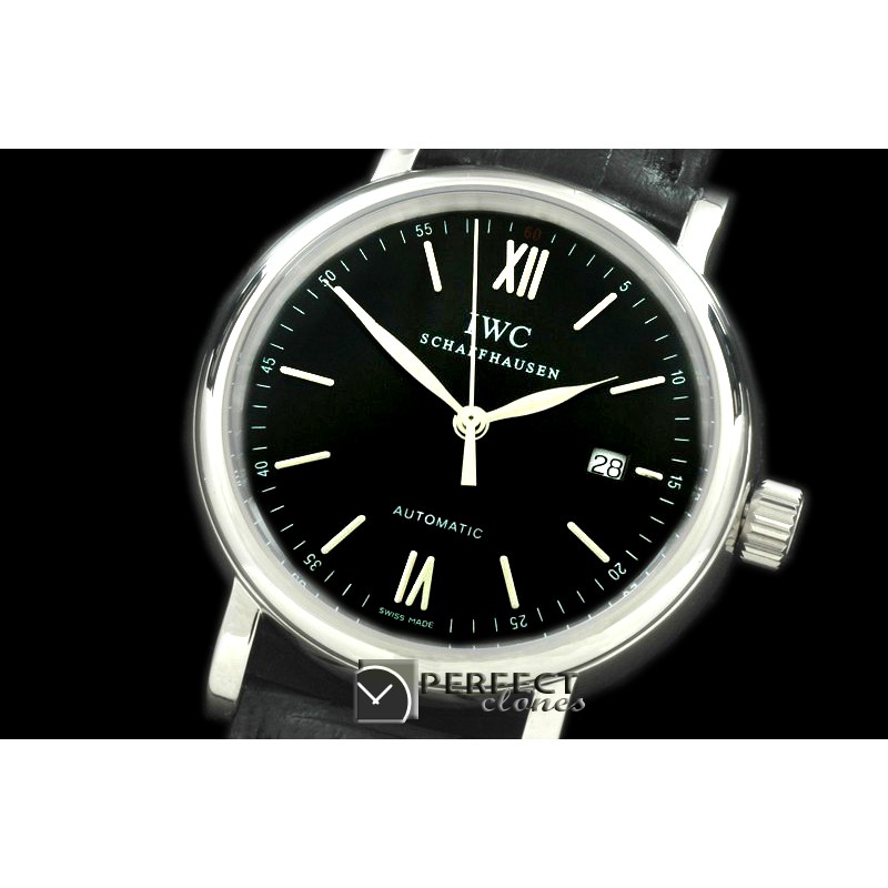 IWPT01022 Portofino Automatic SS/LE Black Asia 2824
