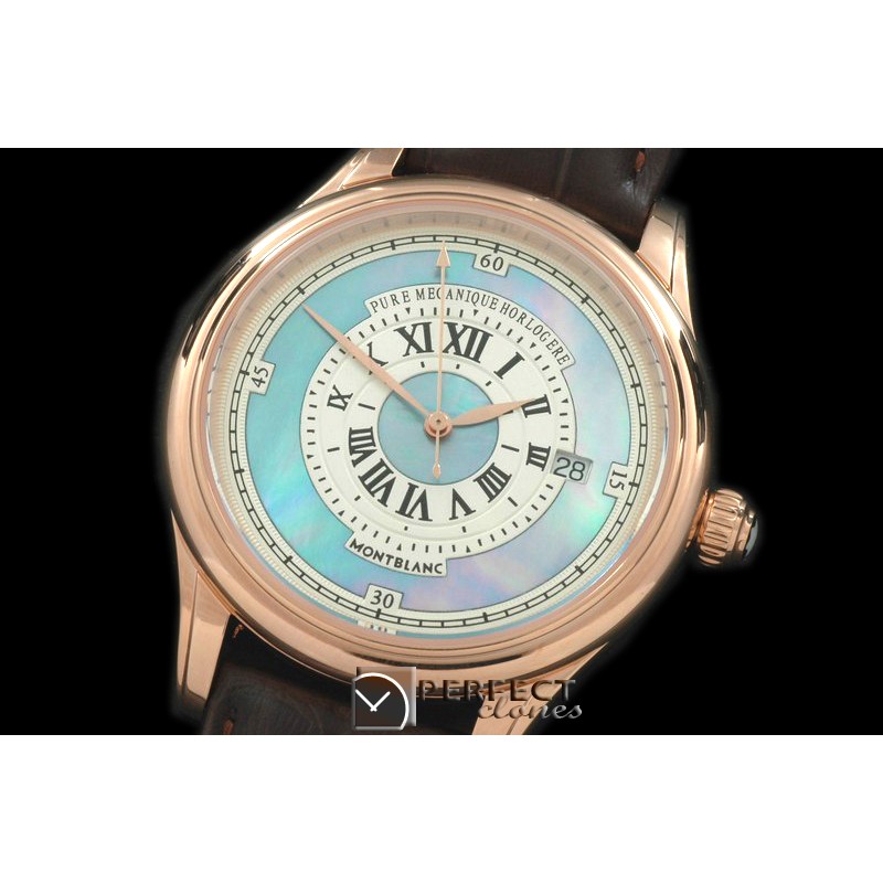 MBMH10008 Mechanique Horlogere Auto RG/LE MOP Blue Asian Eta 282