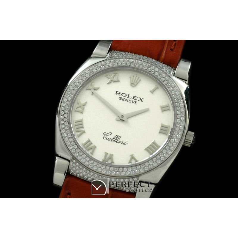 RLCL00101DX Ladies Cellini SS/LE/Diam White Swiss Quartz