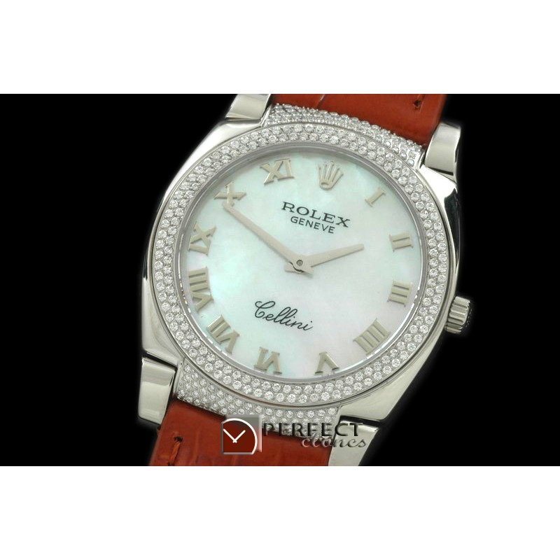 RLCL00103DX Ladies Cellini SS/LE/Diam MOP White Swiss Quartz