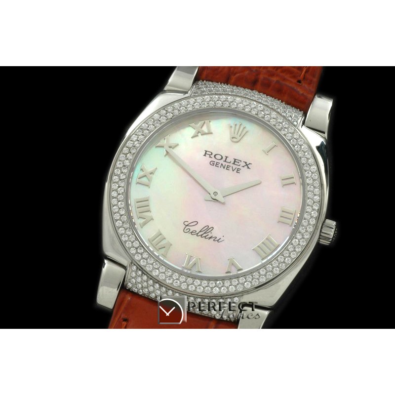 RLCL00104DX Ladies Cellini SS/LE/Diam MOP Pink Swiss Quartz