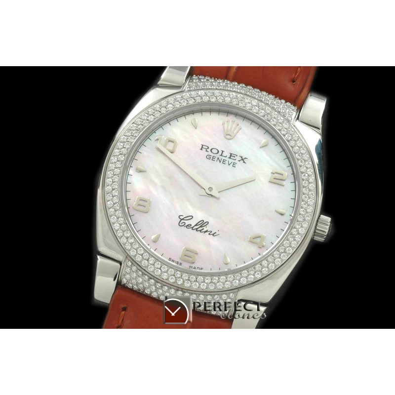 RLCL00124DX Ladies Cellini SS/LE/Diam MOP Pink Num Swiss Quartz