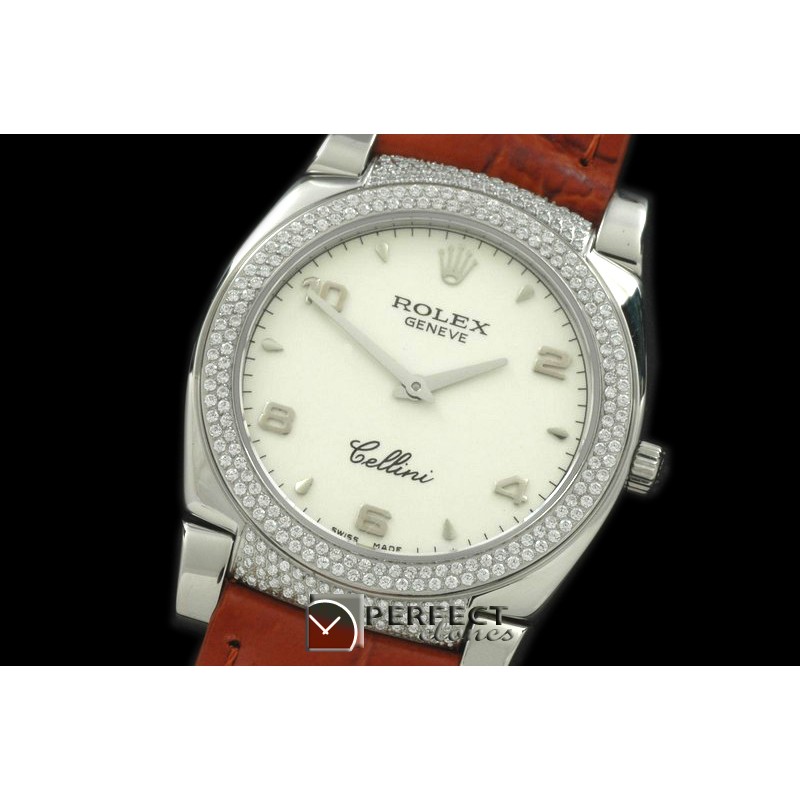 RLCL00121DX Ladies Cellini SS/LE/Diam White Num Swiss Quartz